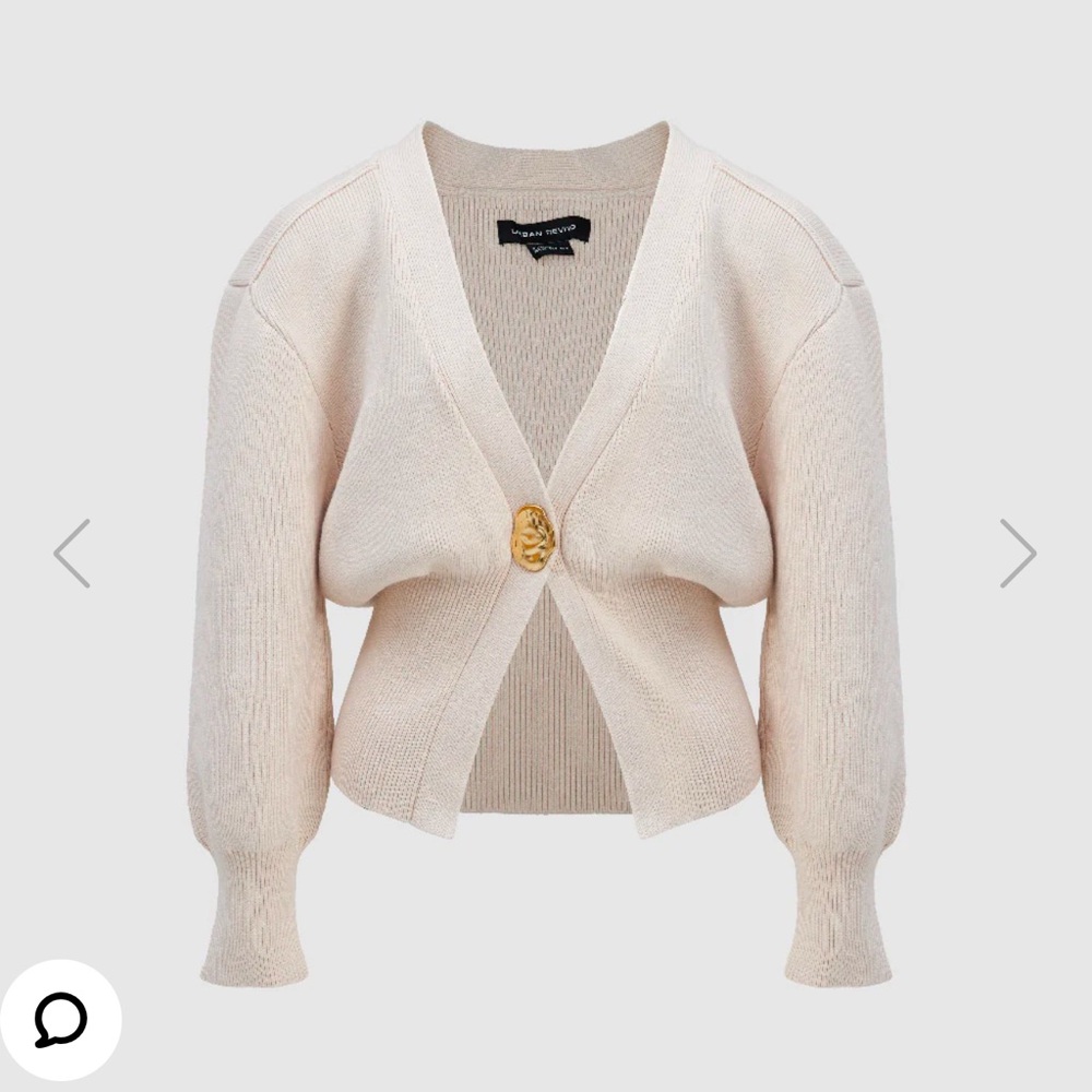 NWT Beige Urban Revivo V Neck Knit Cardigan